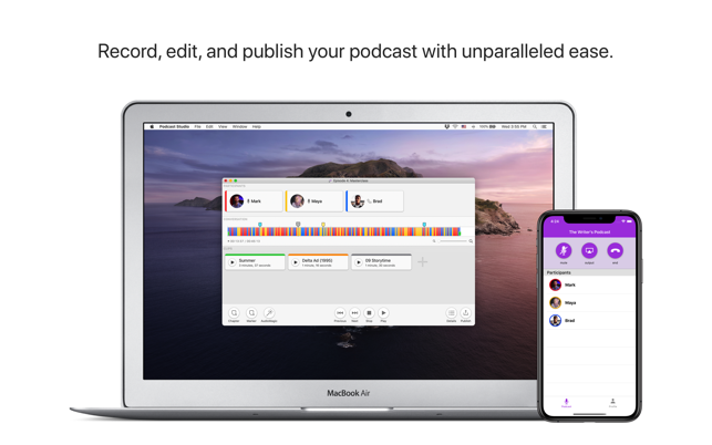 Podcast recording editing software mac free